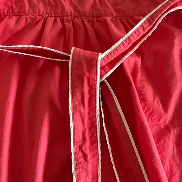 Anthropologie Apron -  Coral Cream Ruffle Flower ASO Taylor Swift - Picture 5 of 9